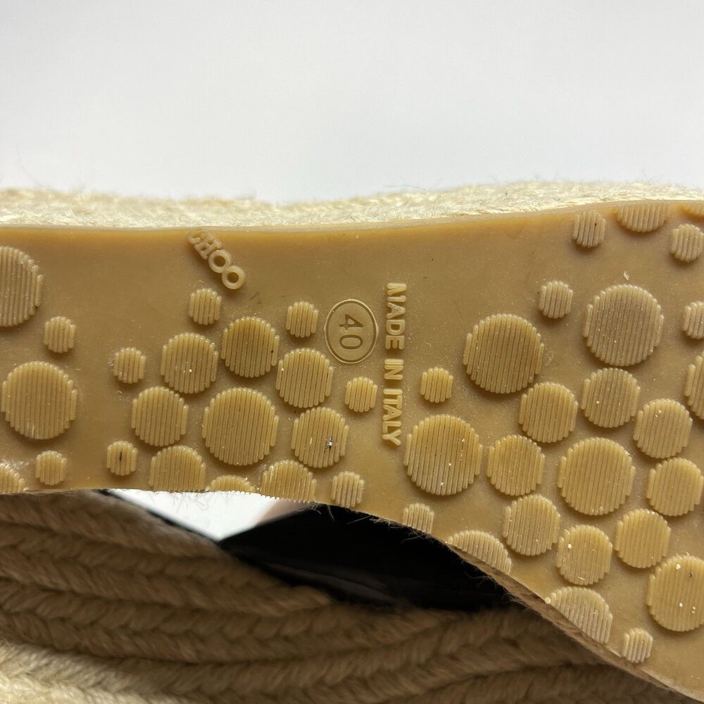 Jimmy Choo Black Platform Espadrille Sandals - Picture 10 of 10